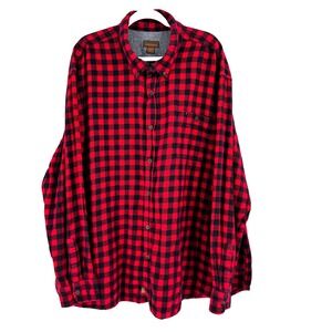 Northwest Territory Flannel Shirt Men's 4XL XXXXL Buffalo Plaid Outdoors Camp